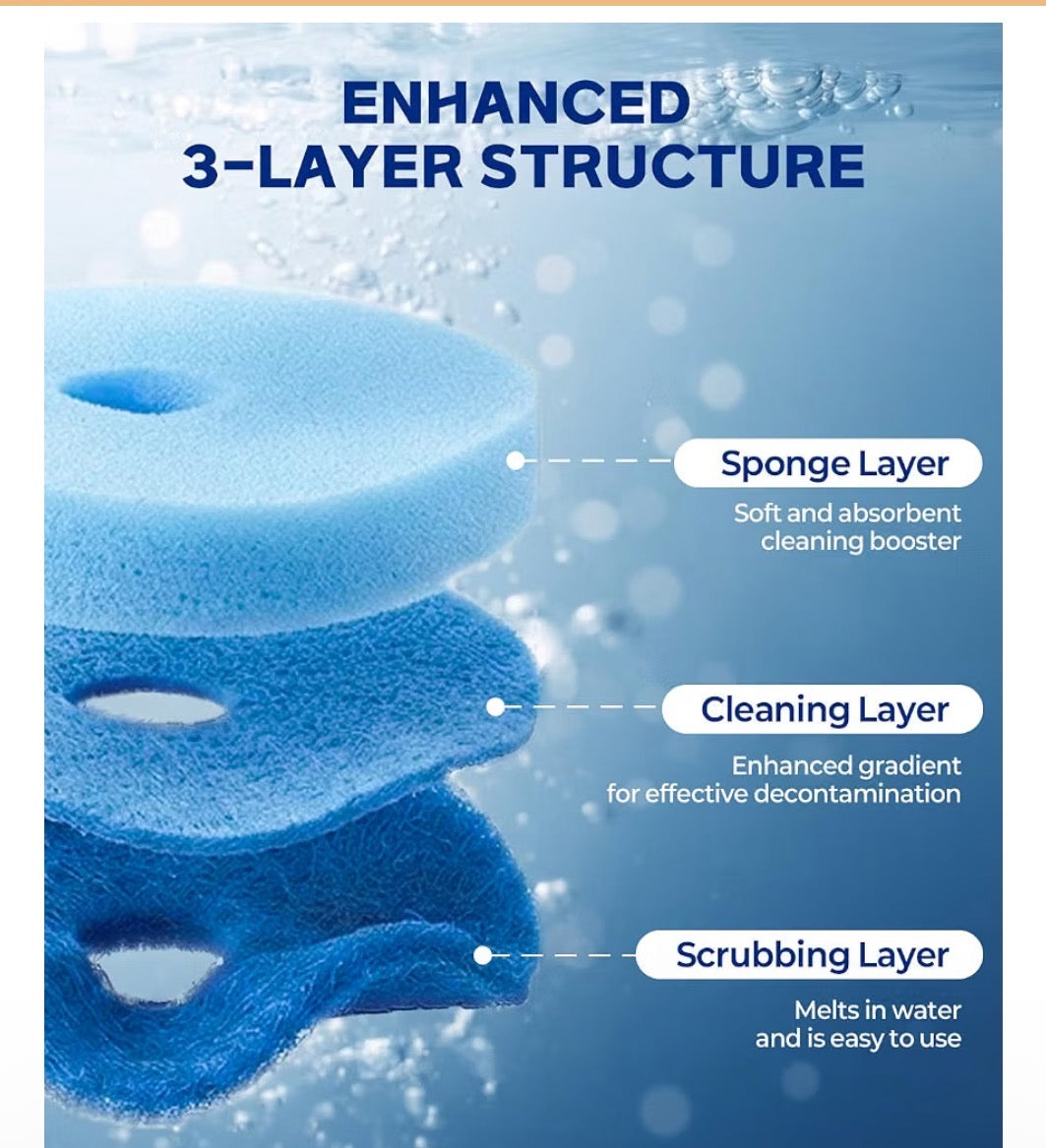 LUMO™ Disposable Toilet Brush Kit – 12 Scented Refills Included